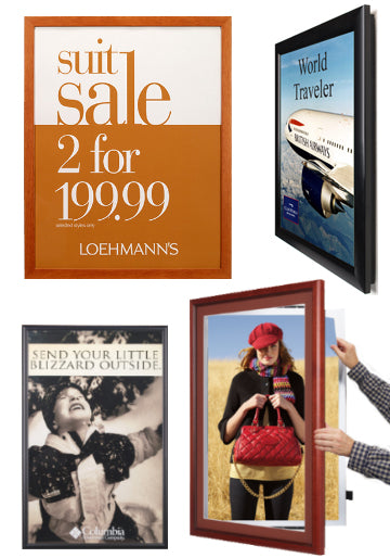 Extra Large 40x60 Poster Snap Frames (2 1/2 Wide Edge Profile) –  Displays4Sale