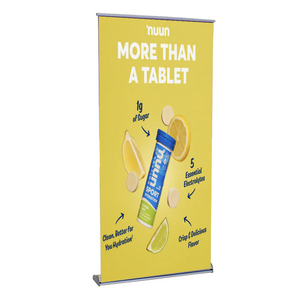 FUJI Retractable Banner Stand | 33.5" Wide  Banner | Single Sided Adjustable Bannerstand