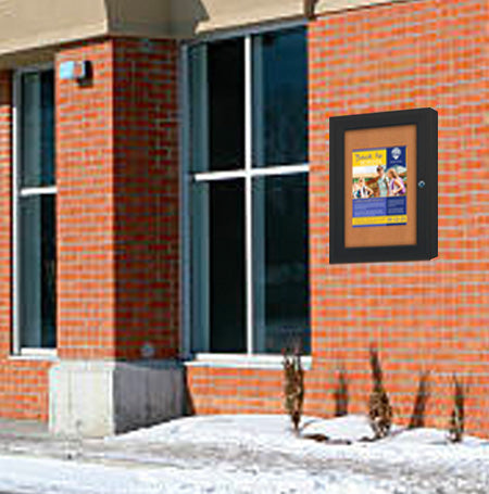 Outdoor Enclosed Poster Display Case for 8 1/2 x 11 signs and messages ...