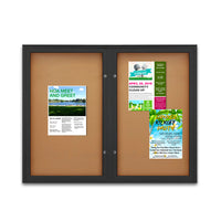 EXTREME WeatherPlus™ Enclosed Outdoor Poster Cases | Wall Mount Lockable 2 and 3 Door Display Cases in 35+ Sizes