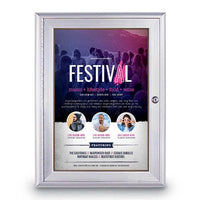 Indoor Enclosed Poster Cases with Radius Edge - "SwingCase"