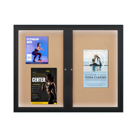 EXTREME WeatherPlus™ Enclosed Outdoor Poster Cases | LED Lights Locking 2 and 3 Door Display Cases 35+ Sizes
