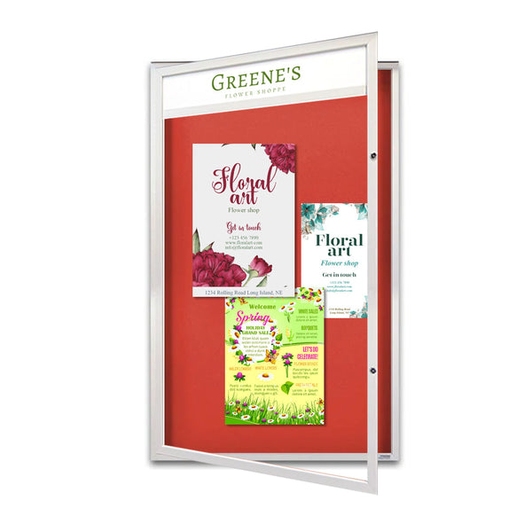 EXTREME WeatherPLUS™ Extra Large Outdoor Enclosed Poster Cases | Open Frame