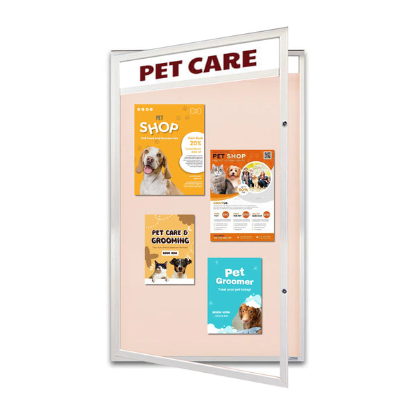 EXTREME WeatherPLUS™ Extra Large Outdoor Enclosed Poster Cases | Open Frame