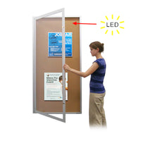 24 x 60 Extra Large Outdoor Enclosed Poster Cases with Light (Single Door)