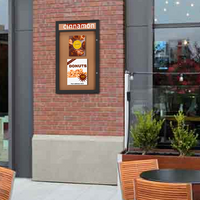 EXTREME WeatherPLUS™ XL Radius Edge Outdoor Enclosed Poster Case with Personalized Message Header | Present Your Posters