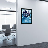 11x17 Poster Frame | SwingFrame Classic Metal Poster Display with Swing Open, Changeable Design