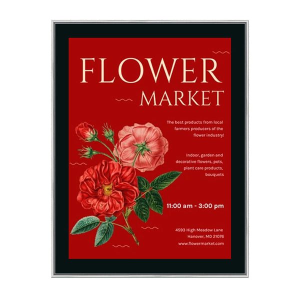 18x24 Poster Frame | SwingFrame Classic Poster Display Frame | Wall Mount, Swing Open, Quick Change