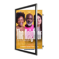 30x40 Poster Frame | SwingFrame Classic Metal Poster Display Frame | Swing Open, Quick Changing