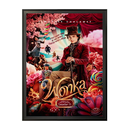 SwingFrame 22x34 Movie Poster Frame | Swing Open Elegant Metal