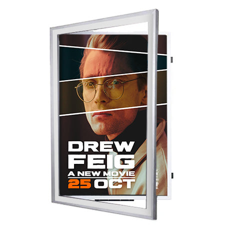 Quick Change, 23x35 Movie Poster Display SwingFrame | Swing Open, Metal Frame, 5 Finishes