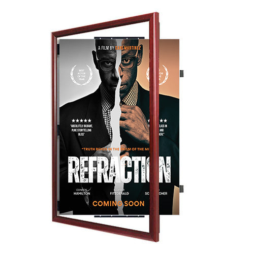 27x41 Wood Frame (353) Poster Display SwingFrames