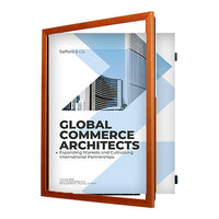 SwingFrame 8x10 Poster Frame with #361 Wood Profile | Swing Open, Quick Change