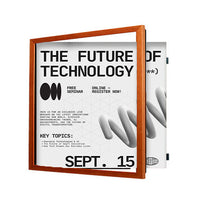 18x18 Wood Frame (361) Poster Display SwingFrames