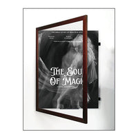 22 x 28 Frame for Poster with SwingFrame, Swing Open Bold Wood Frame #362 in 9 Finishes