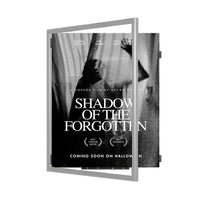 27x40 Poster Frame | SwingFrame, Swing Open, Wide-Face Metal Poster Display in 4 Finishes