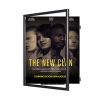 30x40 Poster Frame | SwingFrame Wide-Face Poster Display | 1" Wide Metal Profile | Swing-Open