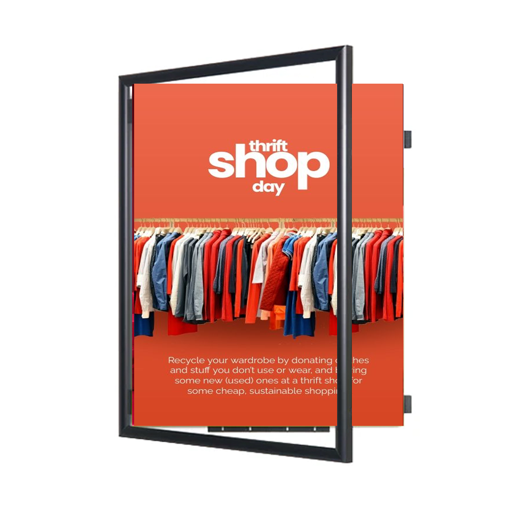 SwingFrame Large 24x96 Poster Frame Display | Swing Open, Quick Change ...