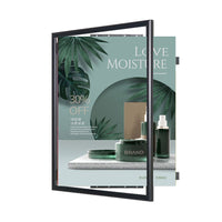 Large Format Wide-Face Poster Display SwingFrames | Swing Open, Quick Change Metal Poster Frames in 15 Sizes, Plus Custom