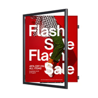 SwingFrame Wide-Face Poster Display Frame | Swing Open, Metal Frame in 40+ Sizes & Custom