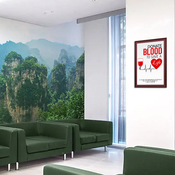 Wood 361 Poster Display SwingFrames 8.5x14 With Matboard