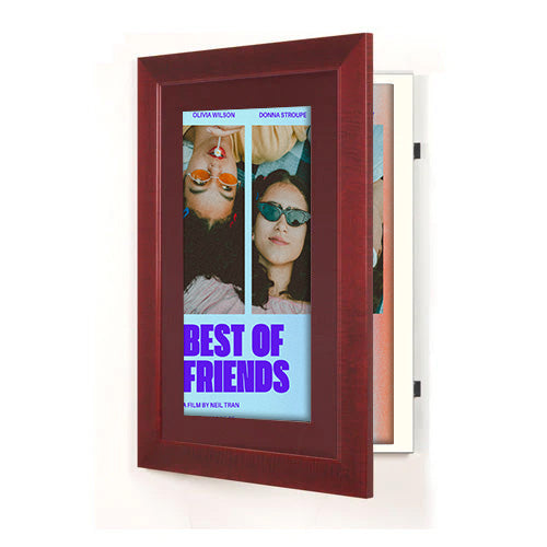 Wood 362 Poster Display SwingFrames 27x39 with Matboard