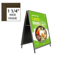 A-Frame 17x23 Sign Holder | Snap Frame 1 1/4" Wide