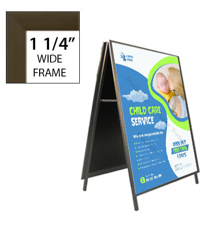 A-Frame 18x24 Sign Holder | Snap Frame 1 1/4" Wide