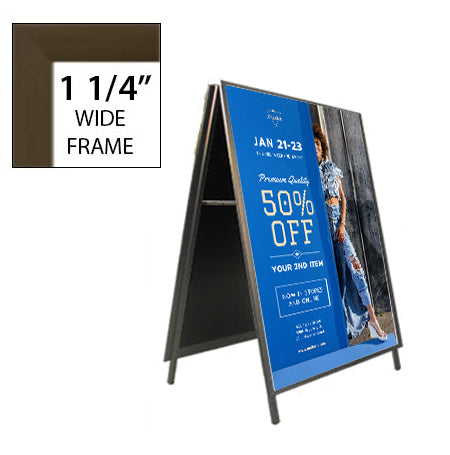 A-Frame 20x24 Sign Holder | Snap Frame 1 1/4" Wide