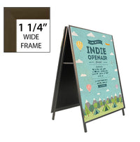 A-Frame 24x60 Sign Holder | Snap Frame 1 1/4" Wide