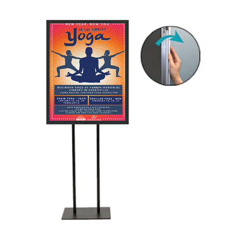 Floor Stand 20x30 Sign Holder | Snap Frame 1 1/4