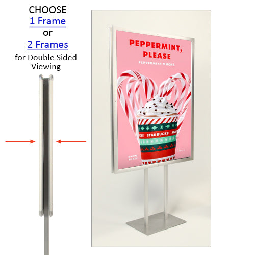 24x60 Poster Sign Holder | Snap Frame with Rounded Corners FREE ...