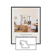 Budget-Friendly MINI 24x41 Poster Snap Frame with Slim .60" Wide Metal Frame Profile - Snap Open, Quick Change