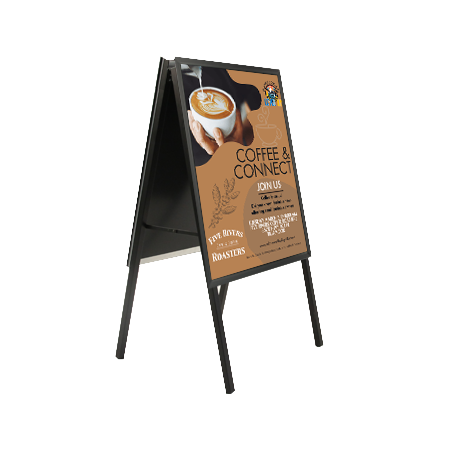 A-Frame 20x28 Sign Holder | with SECURITY SCREWS on Snap Frame 1 1/4" Wide
