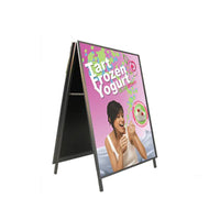 A-Frame 24x60 Sign Holder | with SECURITY SCREWS on Snap Frame 1 1/4" Wide