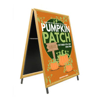 A-Frame 27x39 Sign Holder | WOOD Snap Frame 1 1/4" Wide