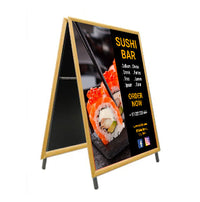 A-Frame 42x42 Sign Holder | WOOD Snap Frame 1 1/4" Wide