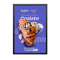 48x96 X Large, Fast Change Poster Snap Frame | 1 1/4" Wide Profile for Mounted Graphics on Thick Boards 1/8", 3/16", 1/4"