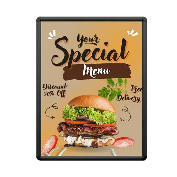 SwingSnaps Poster Snap Frames 18x24 (1" Wide with Radius Corners)