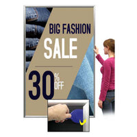 SwingSnap Extra Large Front Loading Poster Snap Frames in 25 Sizes | Tight Security-Style Frame with Pallet Tool