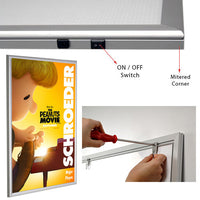 11" x 17" Light Panel comes with an ON/OFF Switch. Mounting is Easy.
