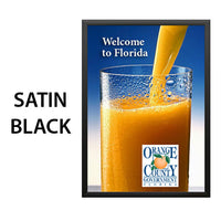 SNAP OPEN FRAME for MOUNTED POSTERS 10x12 (SHOWN in BLACK)