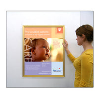 SNAP OPEN FRAME for MOUNTED POSTERS 11x14 (SHOWN in GOLD)