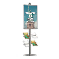 Euro-Style Literature POSTO-STAND™ 8.5 x 11 Snap Frame with 4 Clear  Literature Holders – FloorStands