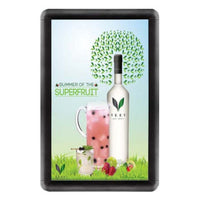 11"x 17" Snap Frame Poster Sign Holder with Safe Rounded Corners and 1-inch Wide Black Frame Profile