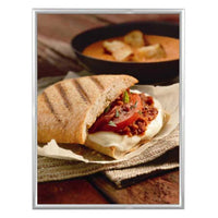 36x48 Snap Frame Poster Sign Frame 1 1/4" Wide Profile | Quick Change, Silver Aluminum Frame with Mitered Corners, Snap Open, Snap Shut