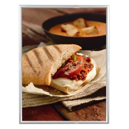 36x48 Snap Frame Poster Sign Frame 1 1/4" Wide Profile | Quick Change, Silver Aluminum Frame with Mitered Corners, Snap Open, Snap Shut