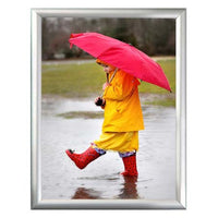 Economical 24x36 Snap Frame Poster Sign Holder - Slim 1" Wide Profile | Mitered Aluminum Silver Frame