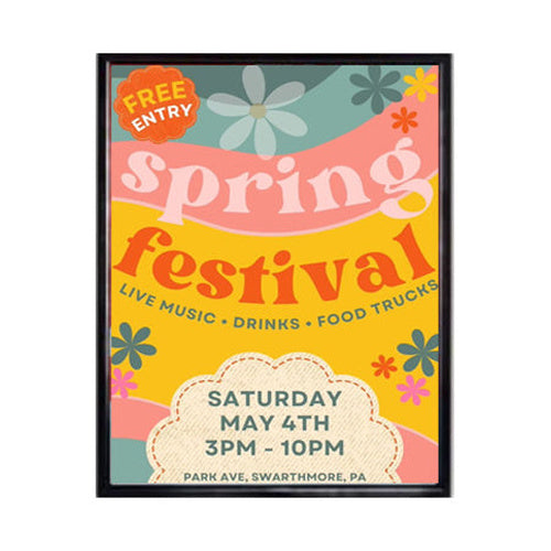 20x20 Frame Beveled Top Load or Side Load Poster Frame Sign Holders