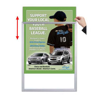 Designer Beveled Slide-In Picture Sign Frames for Posters 11x17  | 1" Wide Matboard